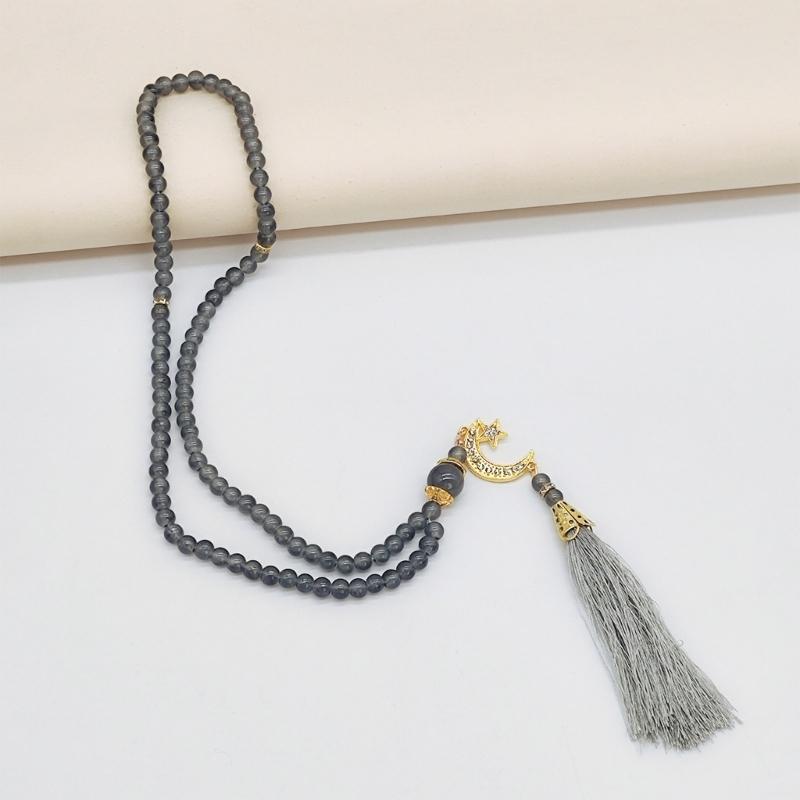 Delicate Rosary Beads Islamic Bracelet Religious Amulet 99 Count Tasbih