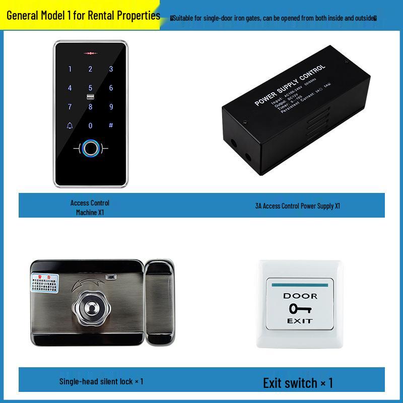 All-in-One Waterproof Fingerprint Access Control System with Password and Card Swipe
