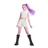 Girls Rumi Zoey Mira Cosplay Stage 3D Print Suit Set K-pop Demon Hunters Costume Performance Children Halloween Party