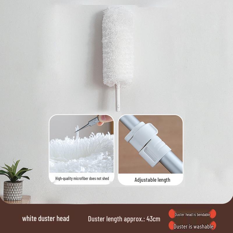 Retractable Static Wool Feather Duster for Household and Car Cleaning