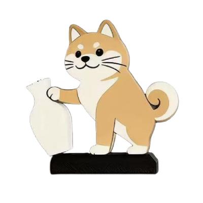 Kreativer Katzen-Kühlschrankmagnet Acryl-Magnetbasis Tierhaarsammler Niedlicher Neuheits-Kühlschrankmagnet Vase Dekoration Büro Dekoration