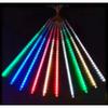 LED Meteor Shower Solar String Lights - Waterproof Outdoor Holiday Tree Decoration