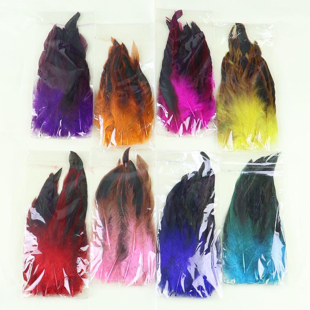100Pcs Natural Rooster Feathers15-20Cm Diy Craft Plumas For Jewelry Making Costume Decor Wedding Hair Accessories Bulk Cheap