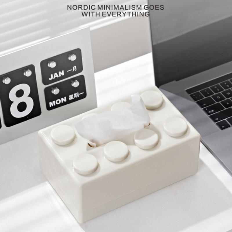 Innovative Brick Design Tissue Holder Multipurpose Desktop Paper Towel Organizer Napkin Dispenser Kitchen Decoration
