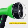7 Patterns Adjustable Garden Watering Nozzle with Hose Connectors Multifunctional Spring Irrigation Sprayer for Garden Watering