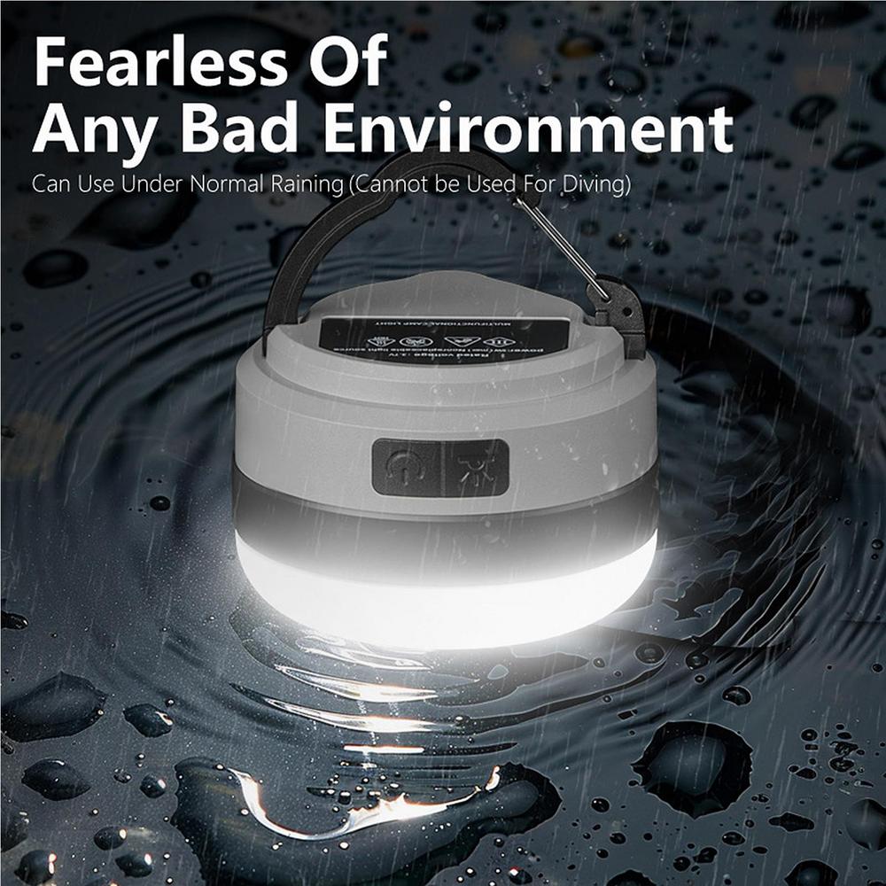 Camping Lantern For Tent RGB Color Changing LED Camping Lamp Portable Tent Rechargeable Lights Ip45 Water Resistant For Indoor &
