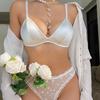 Sexy Rimless Bra, Thin Seamless Triangle Cup, French Underwear, Large Chest and Small Large Size Underwear.