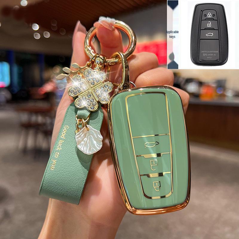 Toyota Key Cover for 23 Models: Highlander, 8th Gen Camry, RAV4, CHR - Dragon Asia Design Car Bag Buckle Shell