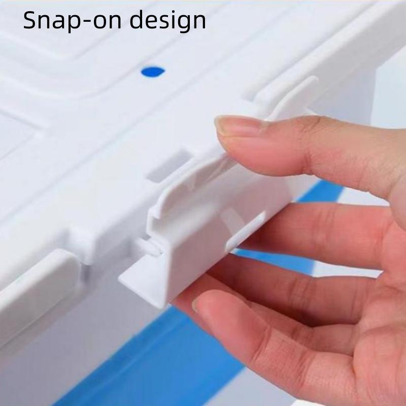 Square Folding Fishing Bucket Outdoor Wild Fishing Portable Bucket Hard Bottom Silicone Plastic Multifunctional Bucket