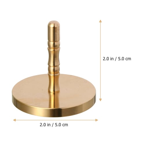HEALLILY Incense Ash Tool, Incense Burner Powder Press, Seal Stick Shovel, Brass Incense Ash Presser, Incense Burner Accessory, 5cm
