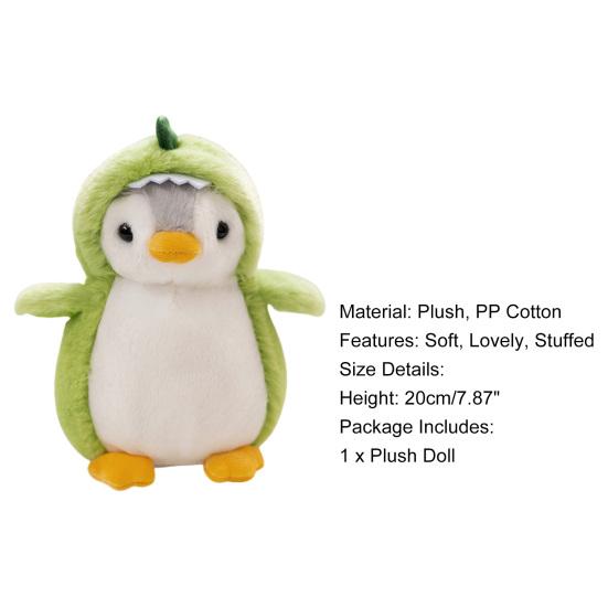 20cm Penguin Plush Toy Lovely Cross-dressing Penguin Dinosaur Rabbit Toy Room Decor Stuffed Animal Plush Doll Toy Kids Girls Gift