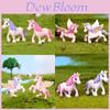 Adorable Figura de Unicornio Para Micro Paisaje y Decoración de Jardín de Hadas