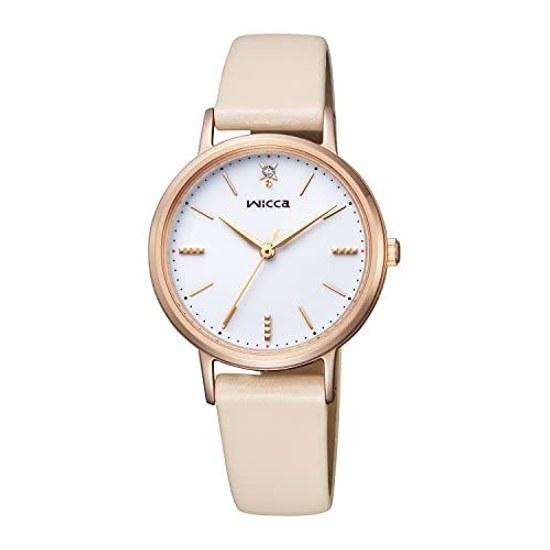 CITIZEN Wicca Solar Tech (Beige / Leather Belt Daily Life Water Resistant Ladies) KP5-166-10 #Exciting Diamond Gift