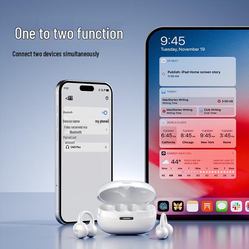 aigo CA05plus Bone Conduction Clip-On Bluetooth Earbuds