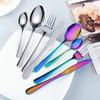 16PCS Stainless Steel Cutlery Set Creative Dinnerware Silverware Sets Fork Knife Spoons Tableware for Kitchen Household