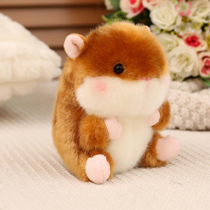 Fluffy And Cute Plush Animal Character Keychain Ideal For Bag Charm And Gift