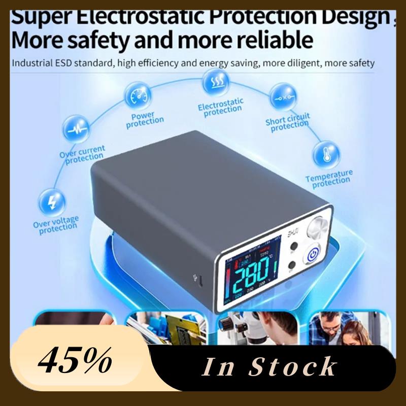 A60Z Top Electric For SMD BGA Repair T3B Intelligent Soldering Station With Handle Welding Iron Tips Electric Set US Plug T3B-T1