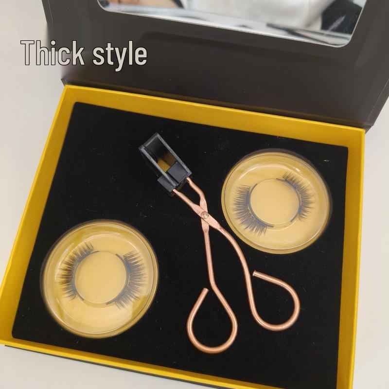 

Самый продаваемый набор магнитных накладных ресниц из ледяного шелка ручной работы: Натурально завитые, стройный вид - Включает две пары