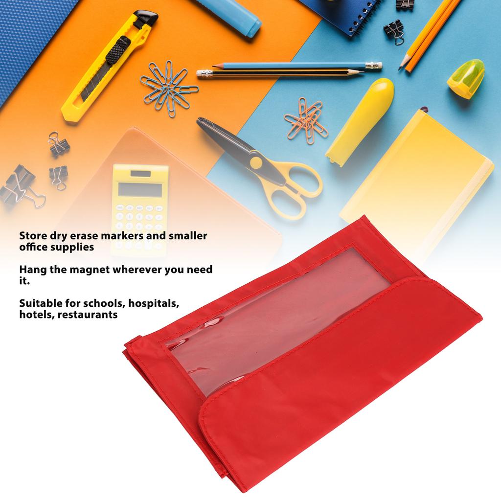 Magnetic Learning Resource Pockets Portable Storage Magnetic Whiteboard Accessory Pockets for School Hospital