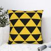 Yellow Geometric Pillow Cover Square Cushion Cover Kawaii Pillow Case For Couch Sofa Bedroom