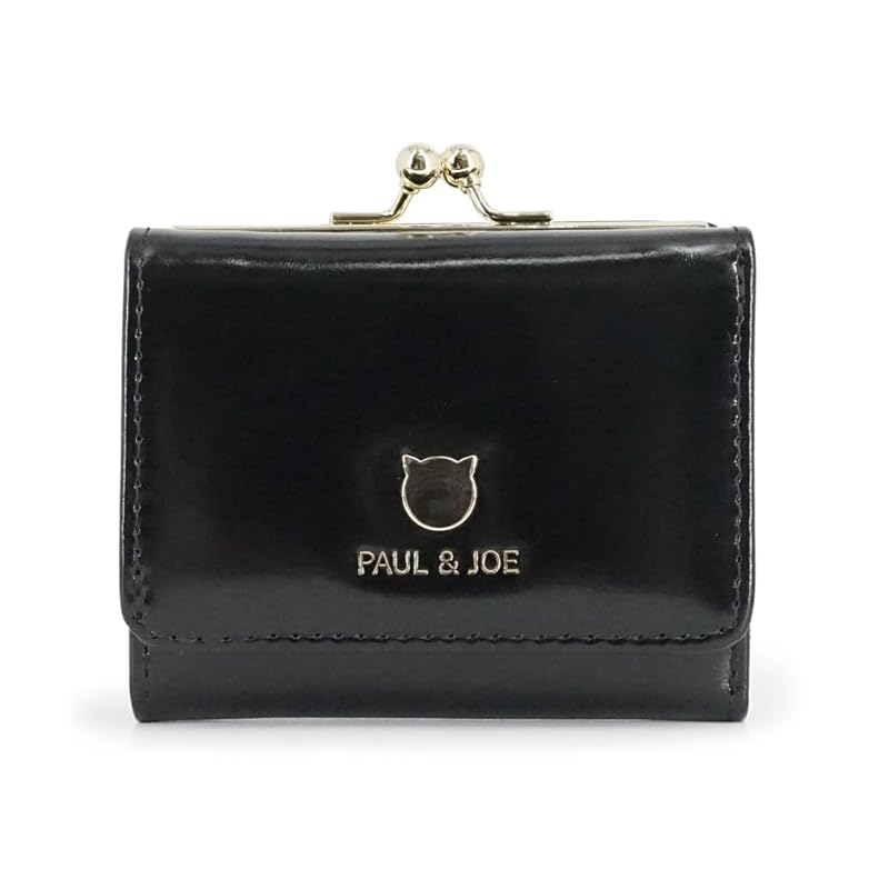 

[Paul and Joe] PAUL & JOE ACCESSOIRES (Paul & Joe Axesova) Base mini wallet PJA-W1162 small cat face black FREE