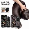 100ML 3-in-1 Hair Color Shampoo Ammonia-Free Herbal Ingredients Moisturising Protecting Hair Black Hair Dye
