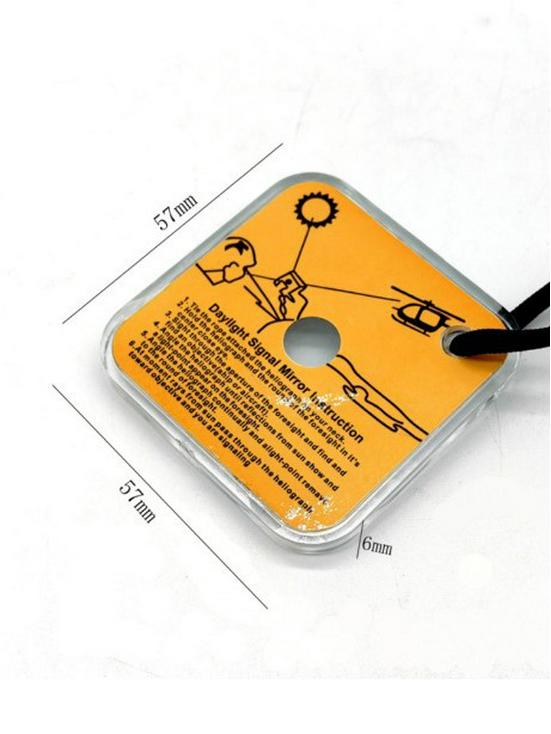 Portable Multifunctional Signal Mirror: Outdoor Survival & Camping Tool