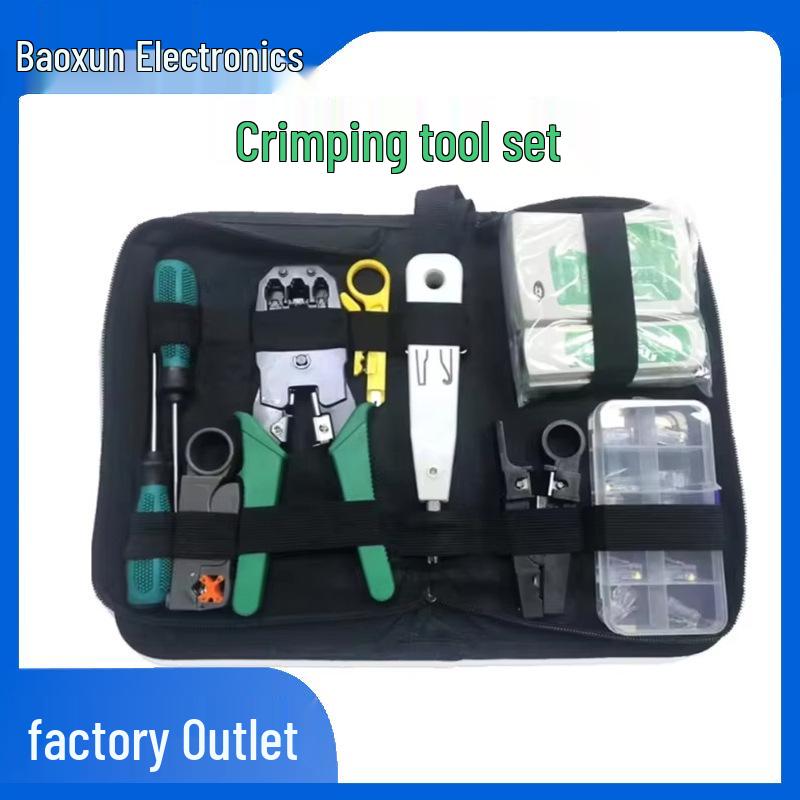 Network Tool Kit: Punch Down, Crimping, Cable Tester, Wire Stripper, Cutting, Terminals