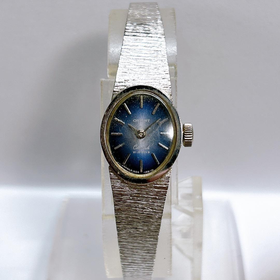 Used [Ends today] Orient Chamade Ladies Watch V120-14500 Manual winding Vintage Analog Working item