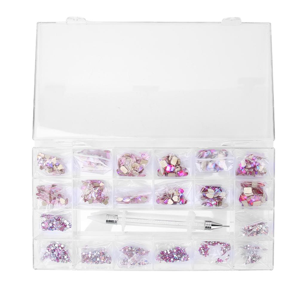 Professional Flat Bottom Glass Nail Rhinestones Nail Art Rhinestone Set Decoration