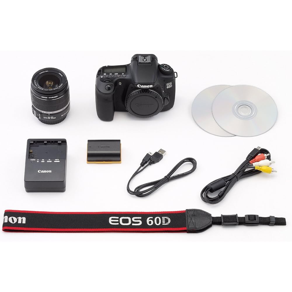 Canon EOS 60D Digital SLR Camera Lens Kit with EF-S18-55mm F3.5-5.6 IS Lens (EOS60D1855ISLK)