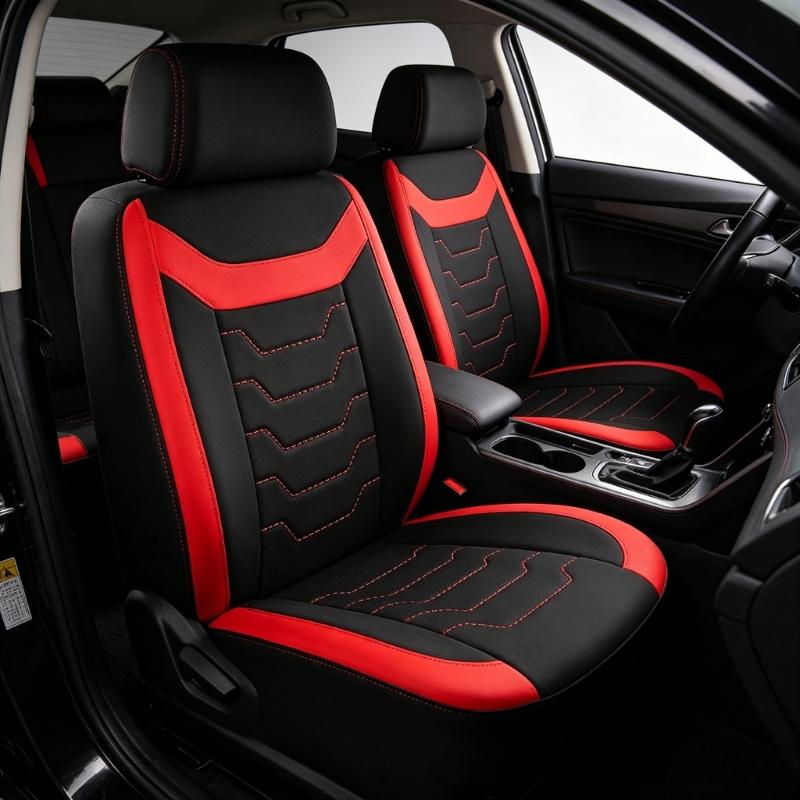 Universal Vehicle Textured Pattern Car Seat Covers For Stylish Appearance Comfort And Seat Protection