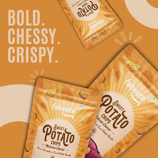Fabeato Smokey BBQ Sladkokřupky | Vakuově smažené | Bez lepku | Vhodné pro vegany | Zeleninové chipsy – (Balení 3 X40g)