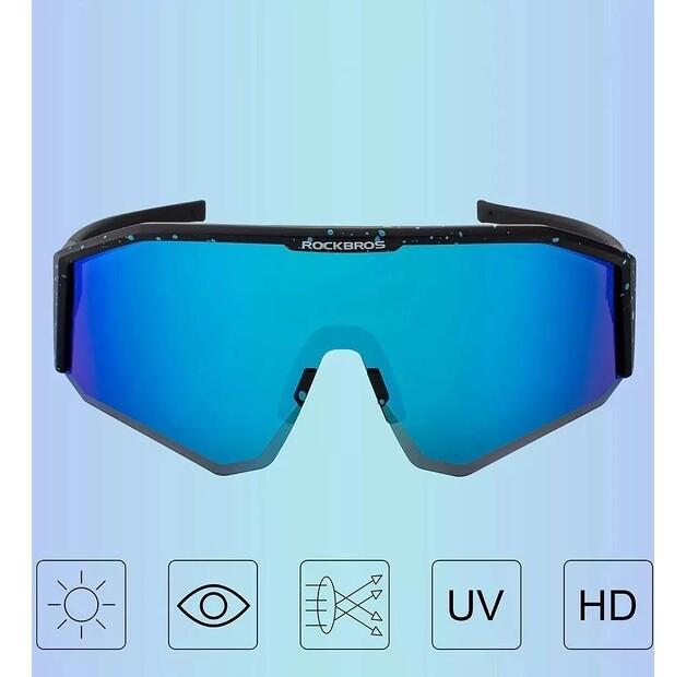 Rockbros Sp297 Polarized Black Cycling Glasses