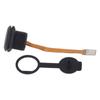 Type C 3.1 Female To Male Panel Mount Adapter 0.1m FPC Cable IP67 Threaded USB C 3.1 Panel Mount