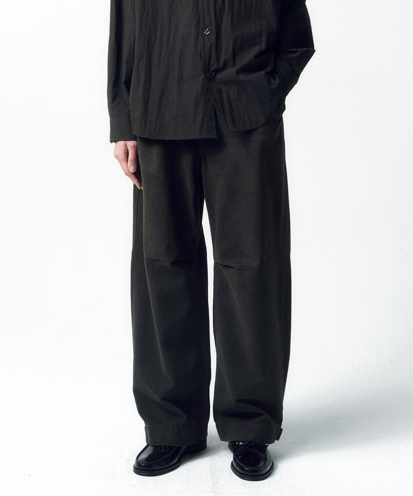 INSILENCE Slub Twill Volume Pants Charcoal