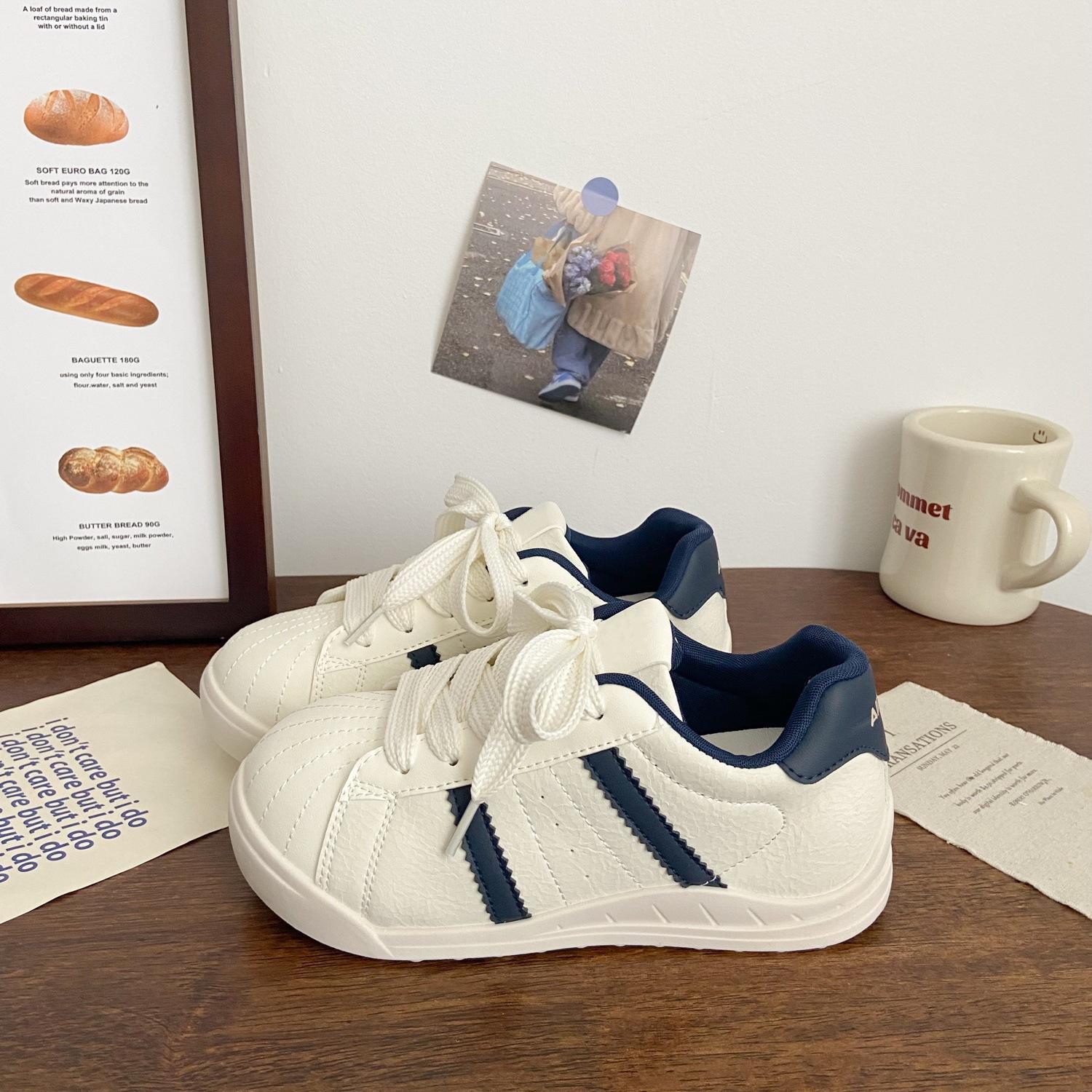 

Новая осень с туфлями на юбке, туфлями-хлебом, нишевой спортивной обувью, кедами Dexun, трендовой обувью 35 синий