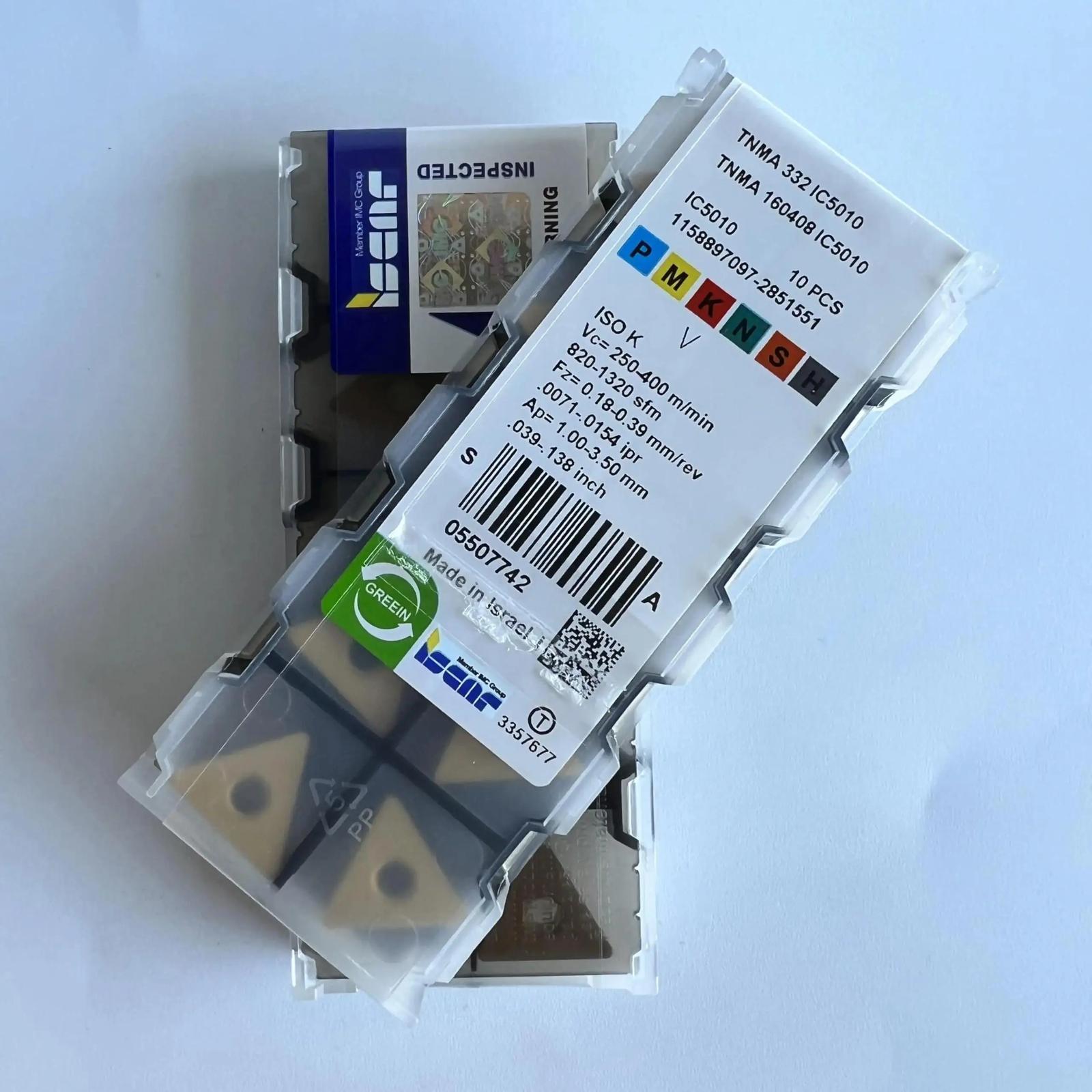 

ISCAR / TNMA160408 IC5010 /Industrial indexable Carbide Inserts 10 PCS