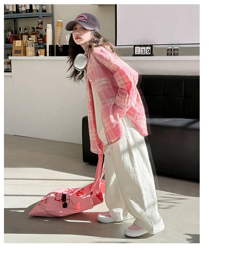 Fashionable 2025 Girls' Korean Style Long Sleeve Spring Top