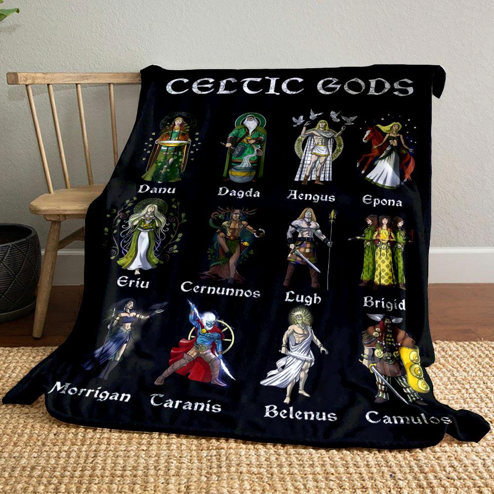 Celtic Gods Blanket bedroom Blanket for Livingroom Couch lunch break Soft throw for Friend s festival Gift 80cm x 120cm