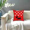 Scottie Dog Polka Throw Pillow Cover Decorative Pillow Scottish Terrier  Cushion Covers
