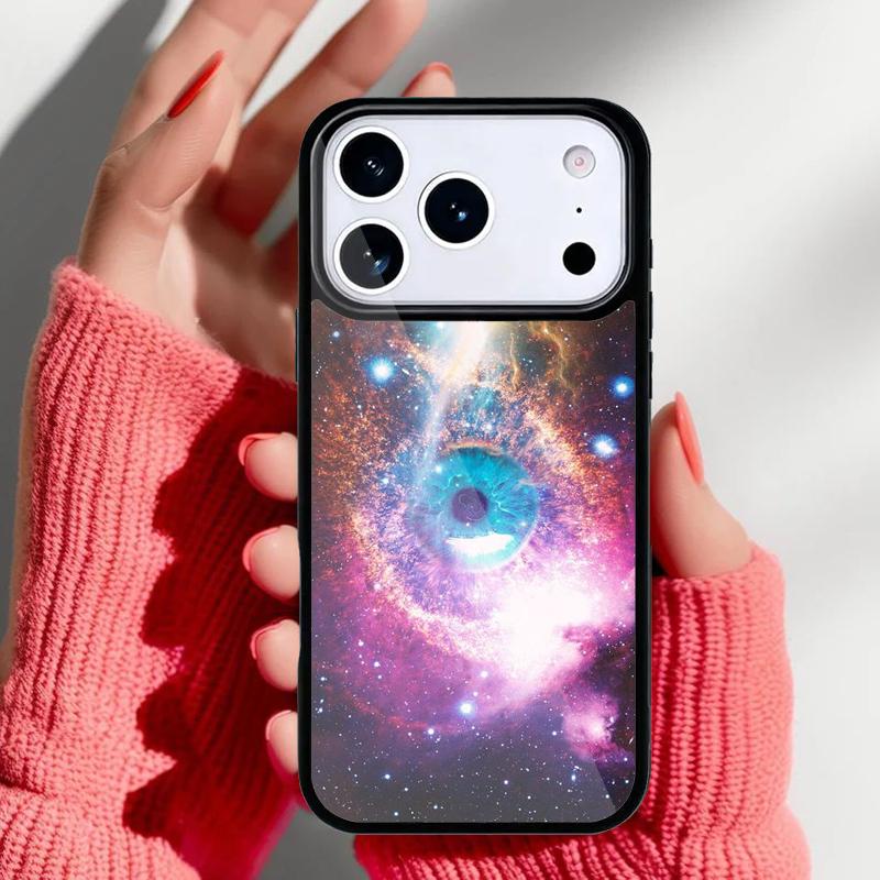 Eye Space Galaxy Mystery Art Phone Case for iPhone 17 16 15 14 13 Pro Max Back Cover for 12 11 Pro Coque