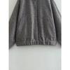 DAFIFY Women's Fashion Casual Solid Color Print Autumn Winter Long Sleeve Stand-Neck Jackets & Coats
