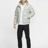 Nike Solid Color Zipper Hooded Fashion Versatile Long Sleeve Jacket Down Coat Men Jackets Light-Gray HQ0897-370