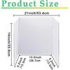 3 pcs Small White Tri-Fold Display Boards, 21 x 14 Inches Corrugated Trifold Poster Boards for School Projects, Science Fairs, Business Presentations