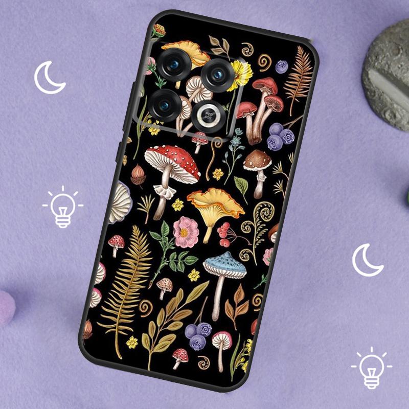 Trippy Mushroom Case For OnePlus 13R 12R 10R 13T 15 13 12 11 8T 10T Nord CE 4 3 2 Lite N20 N30 Nord 5 Cover