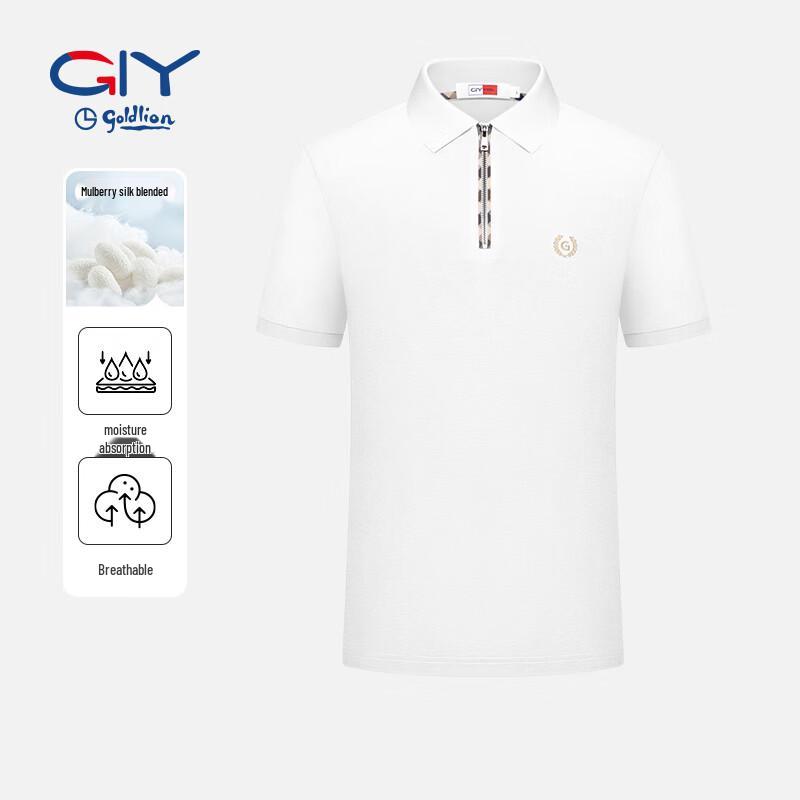 Goldlion Men's Premium Short-Sleeve Polo Shirt