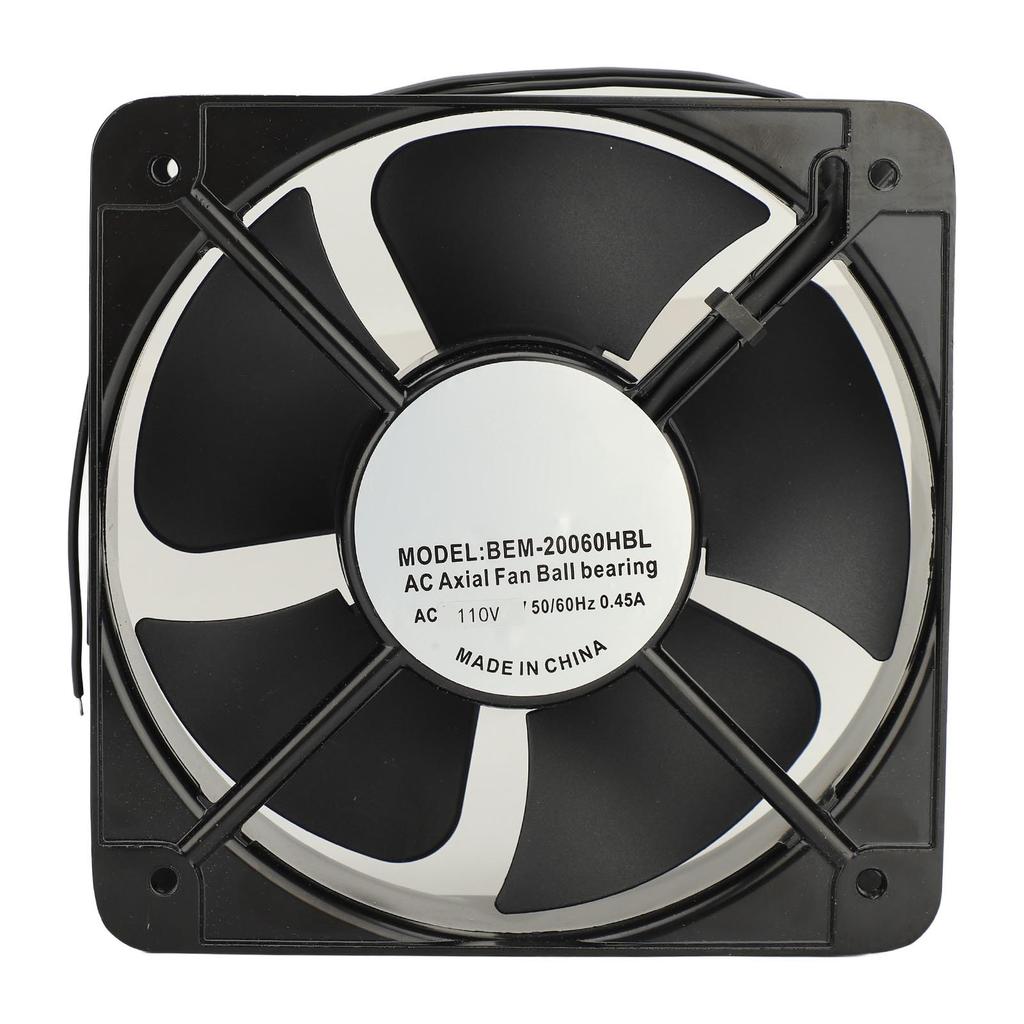 8in Axiallüfter Leise 285m³ h 2600 U/min Wandmontage Axialer Abluftventilator für Küche Schlafzimmer Büro Keller 110V