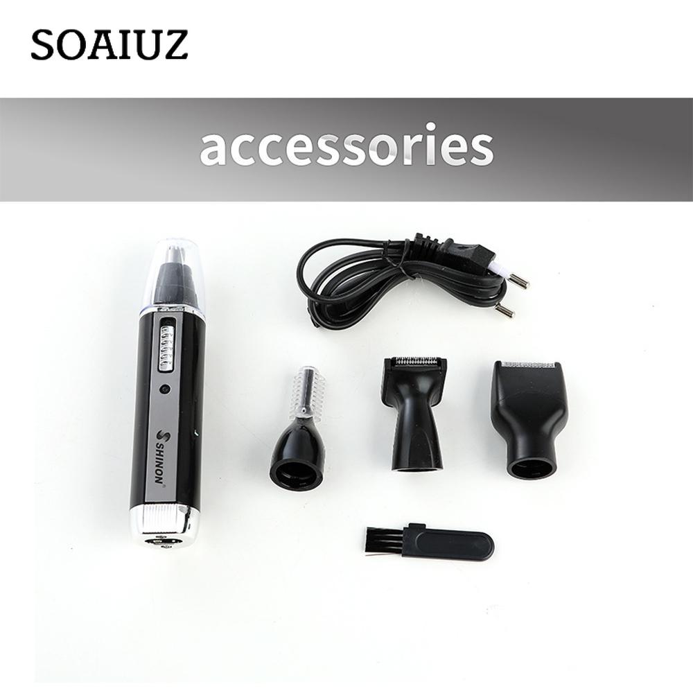 Multi-function Electric Nose Hair Trimmer Mini Razor Nose Hair 4 In 1 Temples Eyebrow Trimming Set