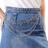 Metal Cross Belt Chain Hip Hop Accessory For Men Women With Lobster Clasp